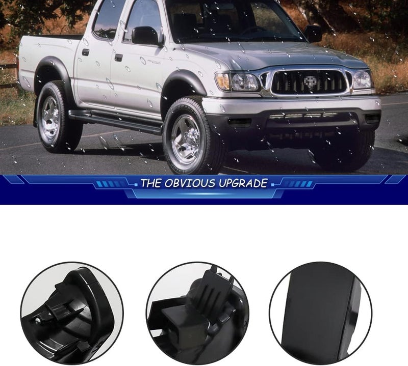 TurningMax For 2001 2002 2003 2004 Toyota Tacoma Front Bumper Turn Signal Lights Housing 81510-04080 TO2531140 Smoked Lens - Image 2